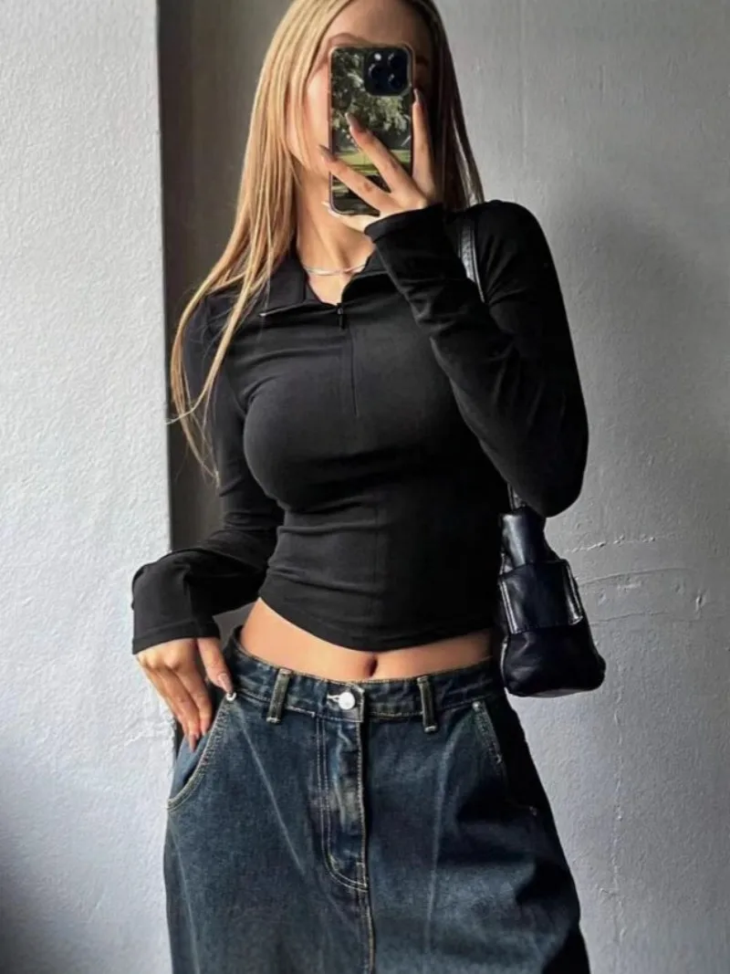 

Autumn/Winter Yoga Suit Topzip-up Long Sleeve Hand Protection Outerwear Women's Base Layer V-neck Versatile Sportswear