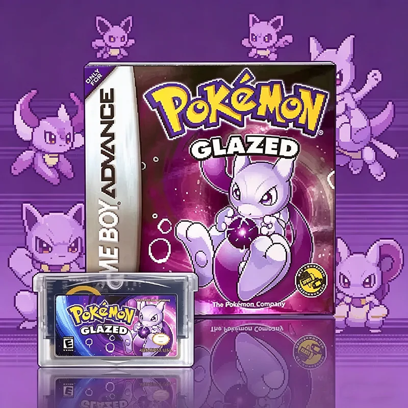 cartucho-de-jogo-pokemon-glazed-gba-versao-pt-esp-usa-rtc-flash-cart-video-game-card