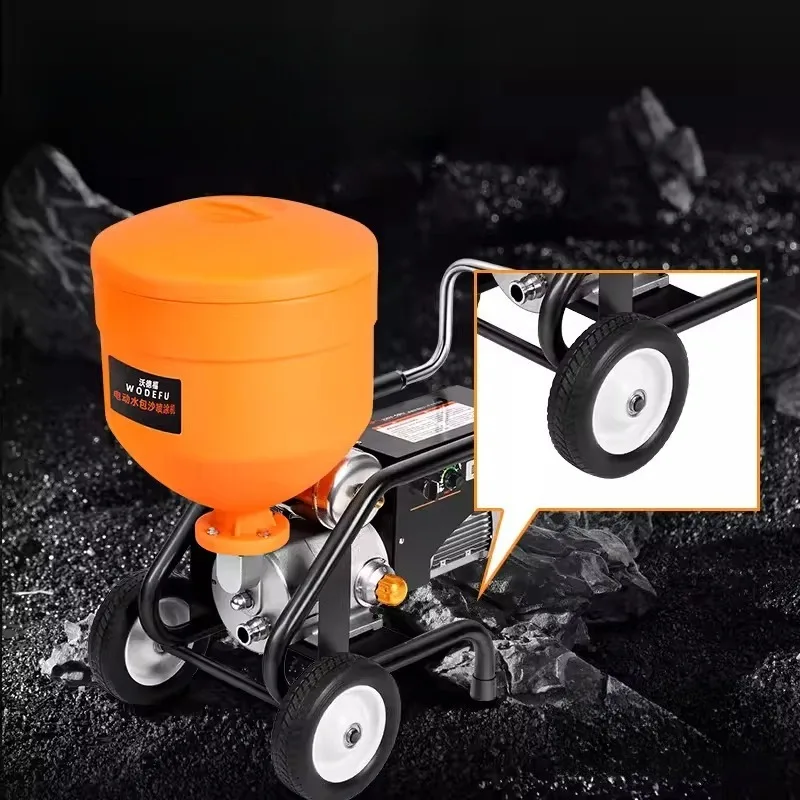 220V 2.2KW Electric Sandblasting Machine, Real Stone Paint Putty Multifunctional Automatic Spray Gun, Paint Spraying Tool