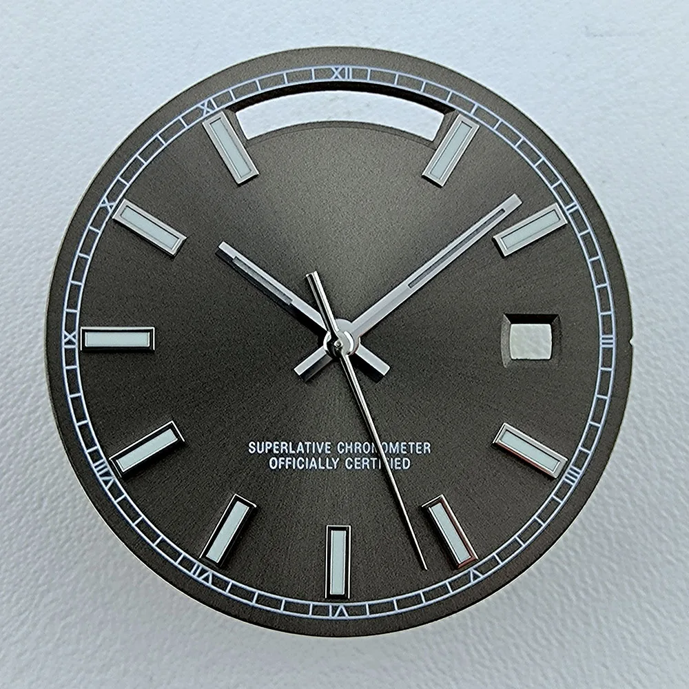 ساعة Miyota الطلب الهاتفي 31 ، بشعار مخصص ، قرص أخضر مضيء ، قرص اتصال هاتفي ، ملحقات ساعة حركة Miyota