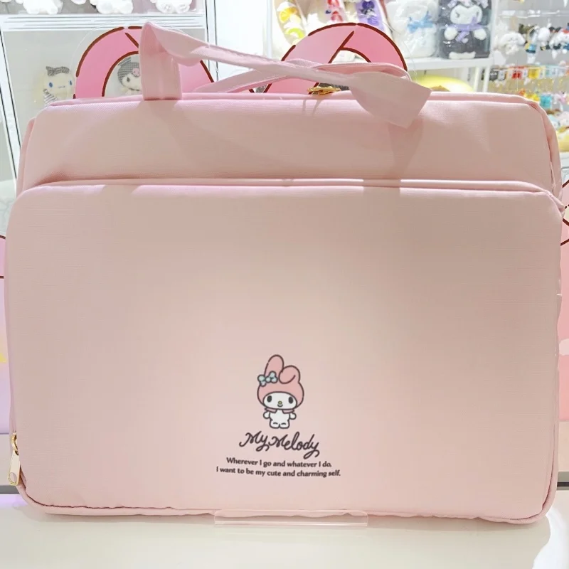 New My Melody Cinnamoroll Kuromi Kitty Nylon Seismic Sanrio Cartoon Computer Bag 11 13-Inch Tablet Ipad Portable Inner Bag Gifts