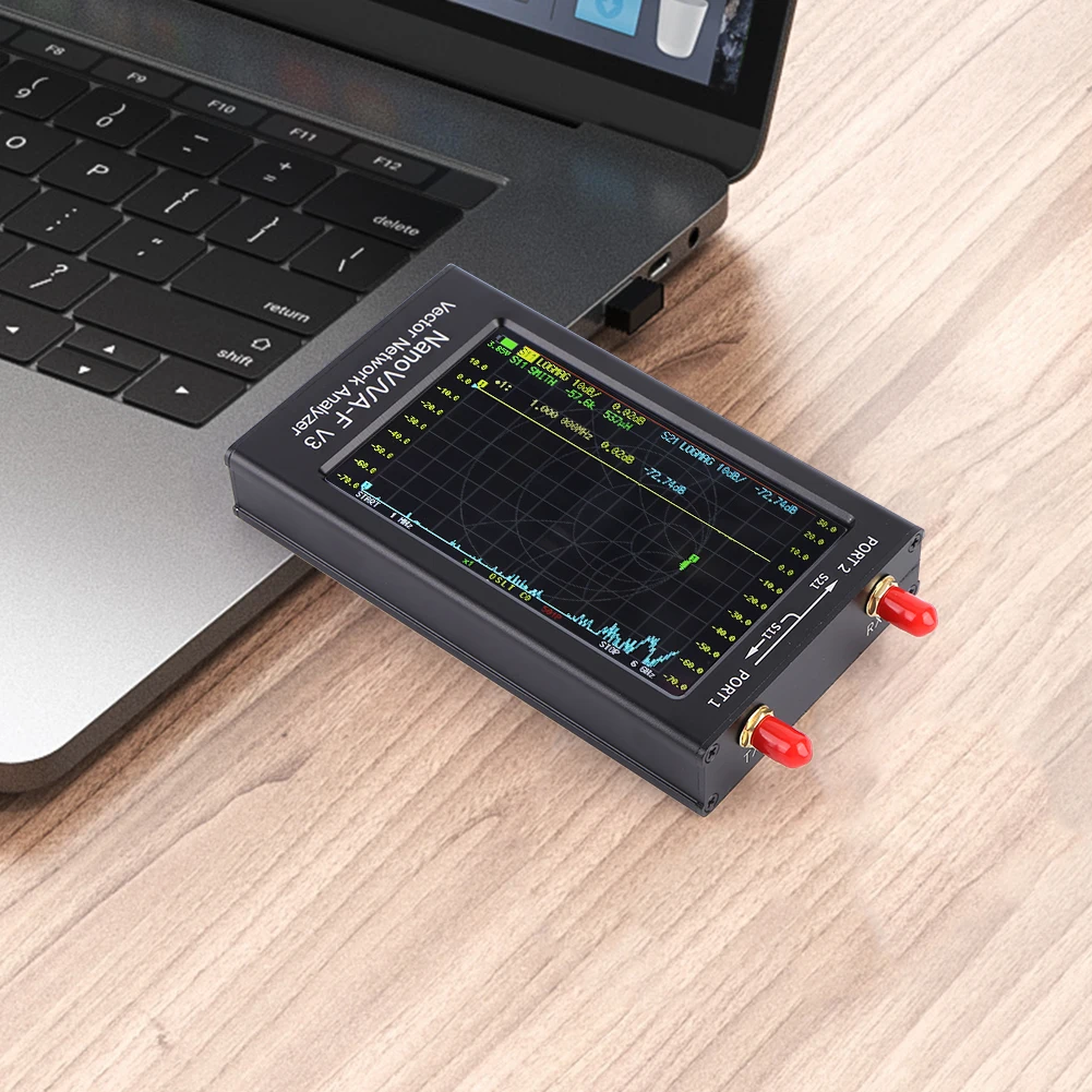 محلل شبكة المتجهات المحمول بشاشة 4.3 بوصة HF VHF UHF SHF محلل هوائي 801 نقطة مسح لتطبيقات NanoVNA-F V3 #1
