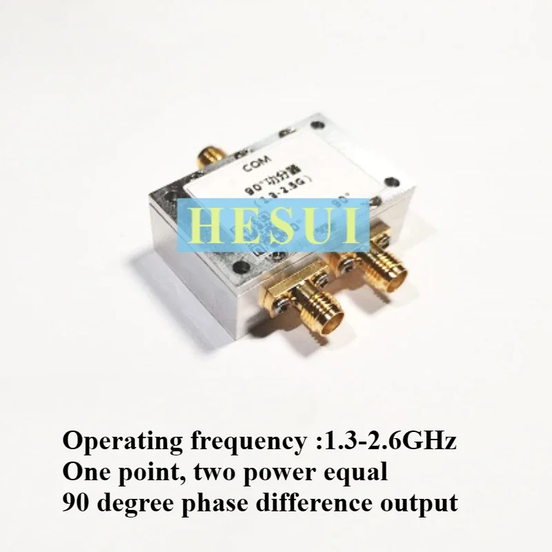 1.3GHz - 2.6GHz 90 degree RF power divider module 90 degree phase difference output RF Power Splitter module board SMA port