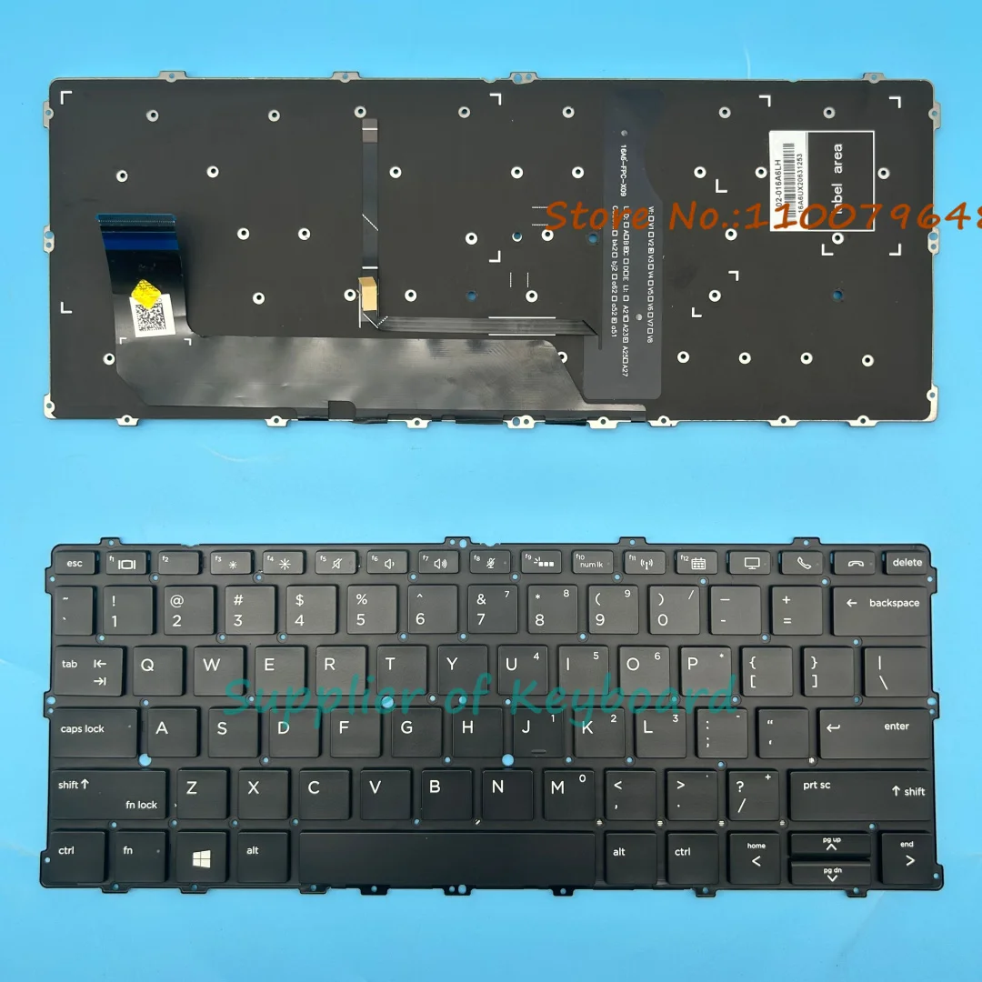 

НОВАЯ английская/латиноамериканская испанская клавиатура для ноутбука HP EliteBook x360 1030 G2, 1030 G3, 1030 G4, с подсветкой