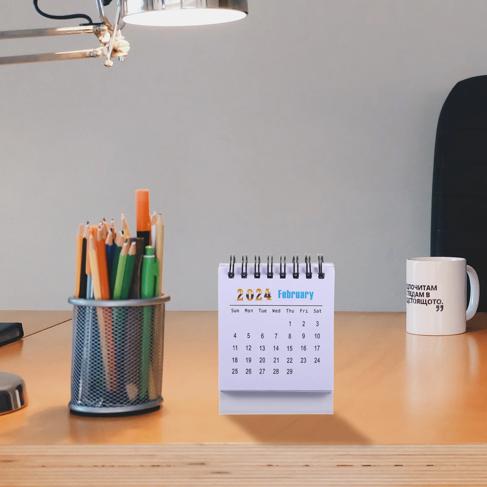 

Sturdy Desktop Mini 2024 Freestanding Flip For Office Home Decorative Monthly Calendar Stand Compact Desk Calendar 2024 Stand