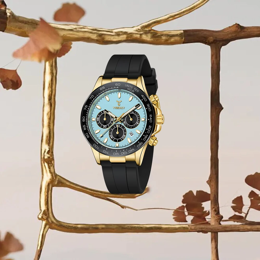 

TYBERLEY 2026 New Men's Quartz Watch High-End Business Practical Quartz Watch With Waterproof Design And Date Display Function