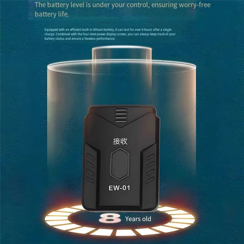 2.4G Wireless Earphone Monitor System JW-07 In Ear Low Latency Transmitter Receiver With 12 Channel Bank Support-TCES