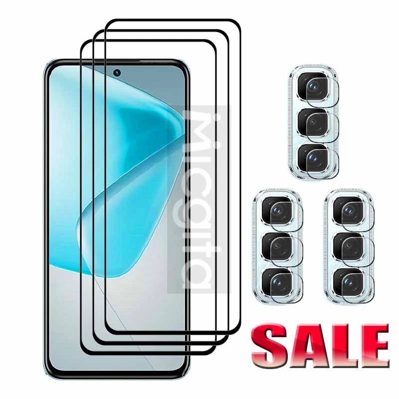 6in1 For Infinix hot 50 Pro 4G Tempered Front Glass film 6.78