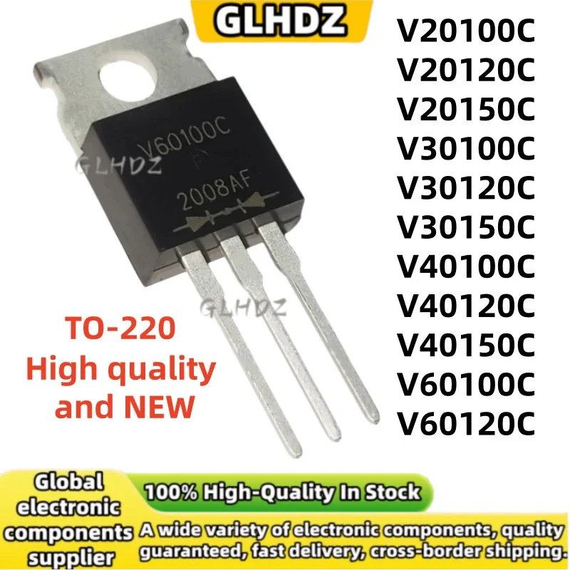 100%NEW 10PCS V20100C V20120C V20150C V30100C V30120C V30150C V40100C V40120C V40150C V60100C V60120C TO-220 spot goods