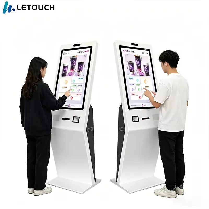 21.5/32 Inch Capacitive Touch Kiosk, Facial Recognition SDK Barcode Module for Mall Public Service