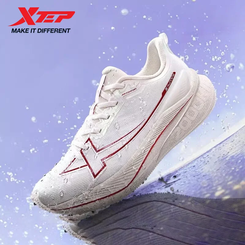 Xtep 2000km Running Shoes For Women 2025 Winter Water Proof Lightweight Breathable Sweat-Absorbing Sneakers Jogging 875418110018