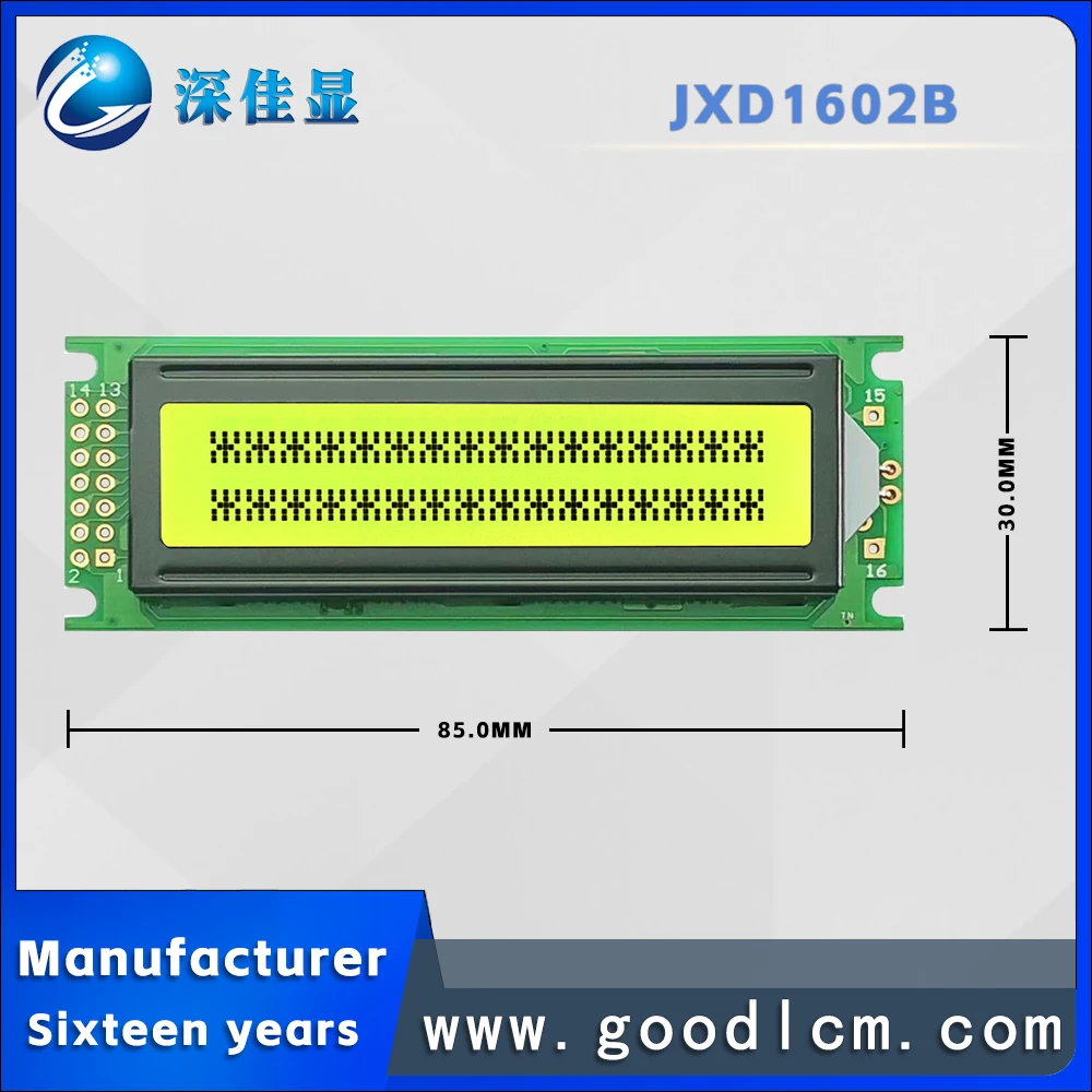 1602Lcd display 16x2B Lcm display modul STN gelb grün bildschirm gelb grün licht hd4780 oder aip31066 control stick