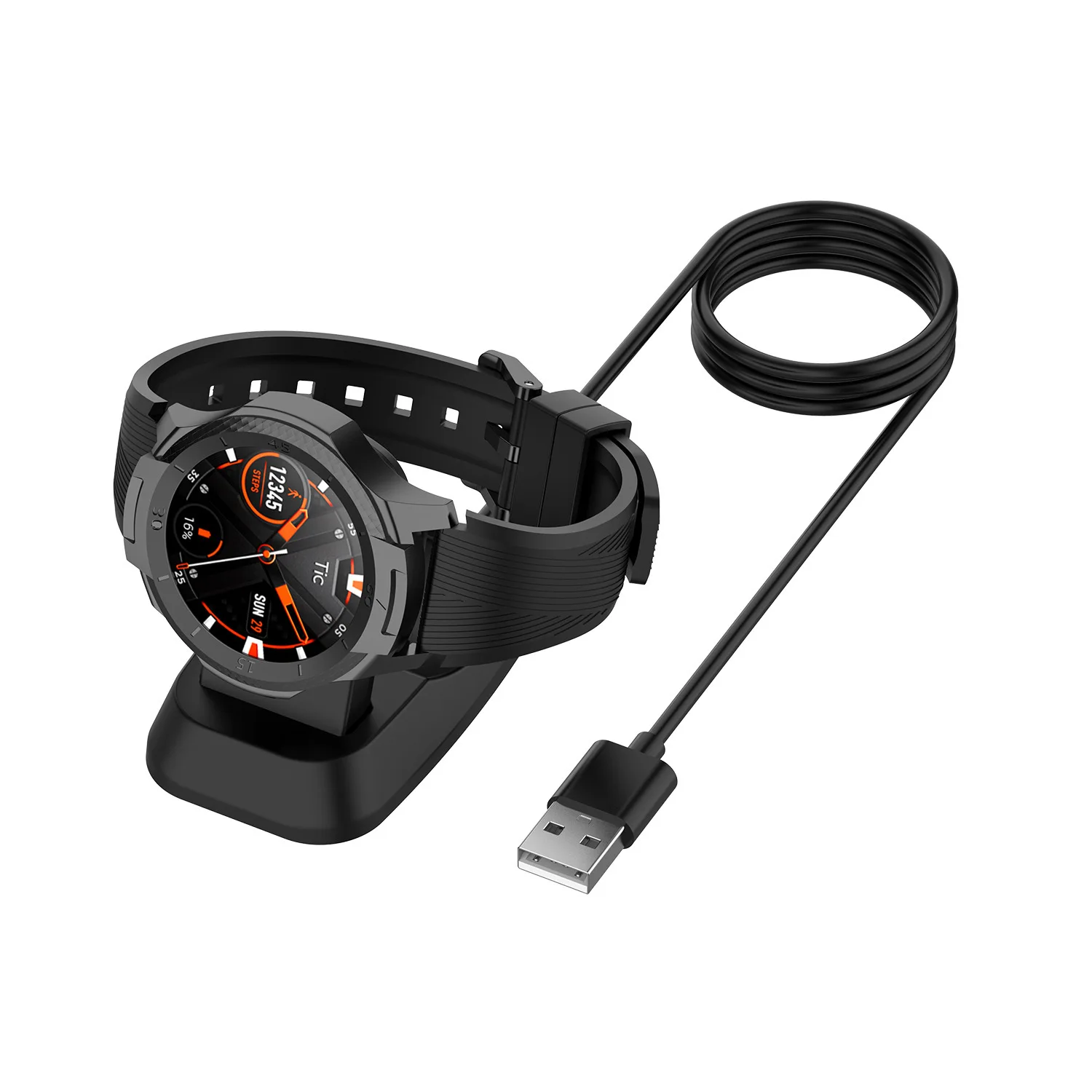 USB Charging Cable For Ticwatch C2 LTE Smart Watch Charging For Ticwatch E2 S2 Line Charger Magnetic Portable Adapter