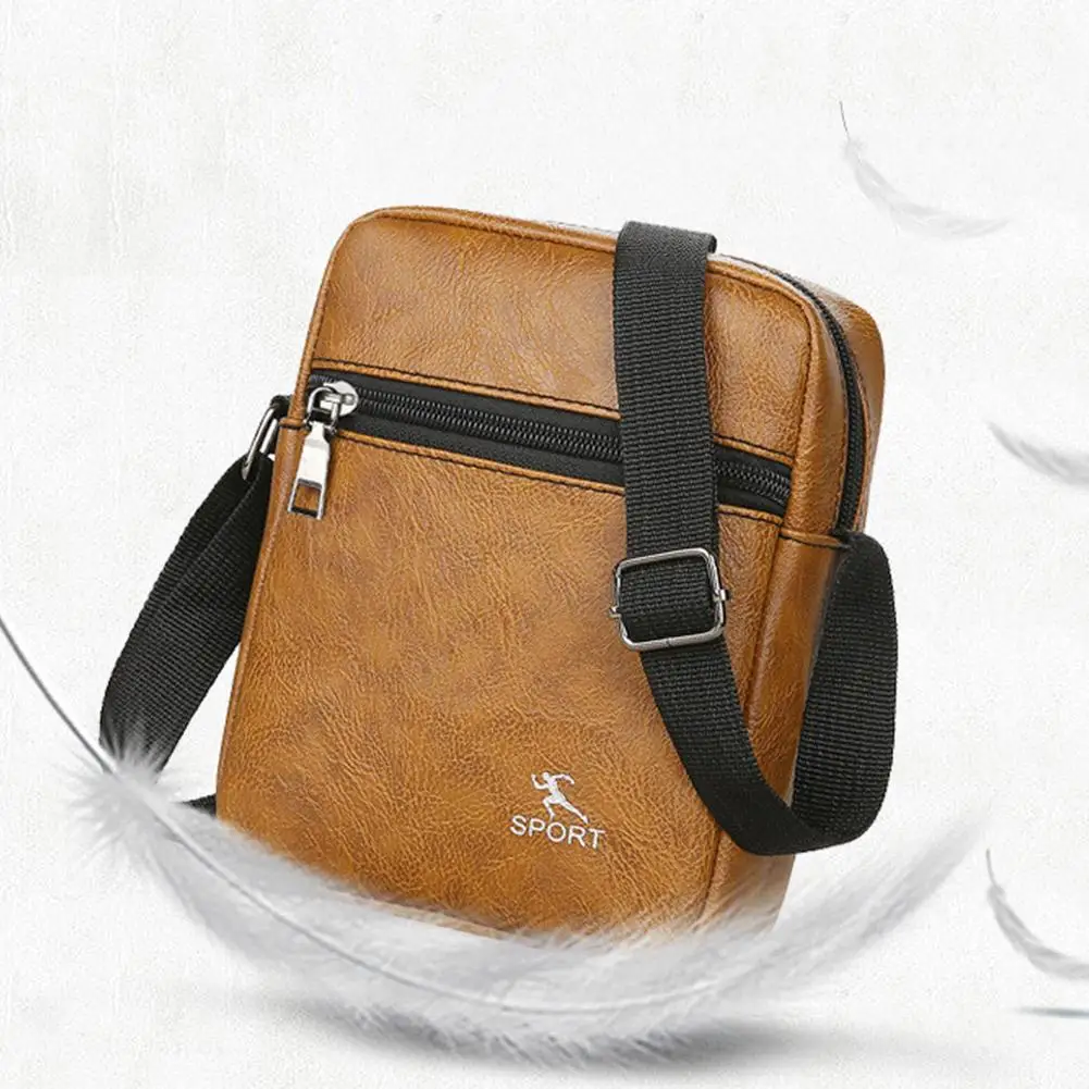 

Сумка через плечо из искусственной кожи для мужчин, офисный работник, слинг, сумки через плечо, дорожные коричневые сумки цвета хаки, маленькая сумка-тоут