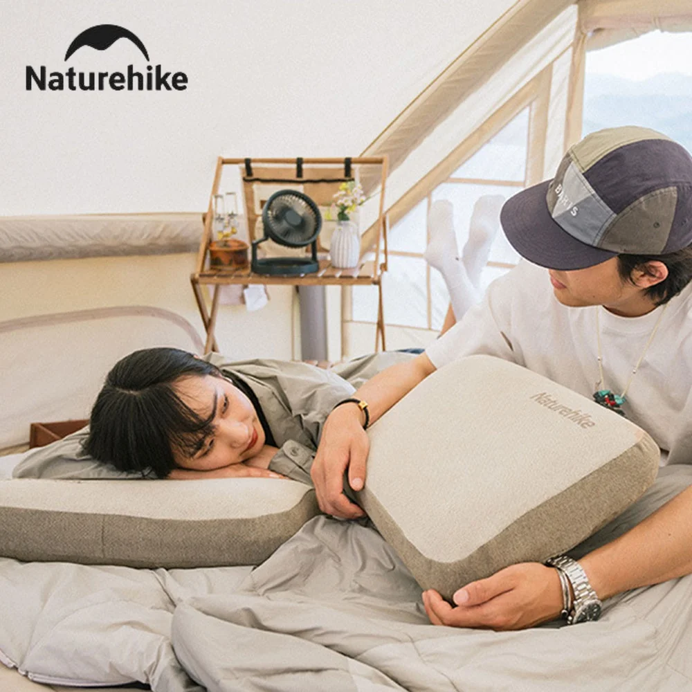 

Naturehike Memory Cotton Comfortable Square Pillow - Outdoor Camping Office Napping Pillow, Foldable Storage,Pillowcase Washable