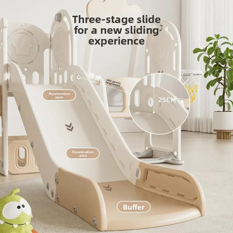 Foldable Adjustable Safe Use Dmuchany Plac Zabaw Household Toy Home Indoor Kids Toddler Slide Multifunctional Playset Swing