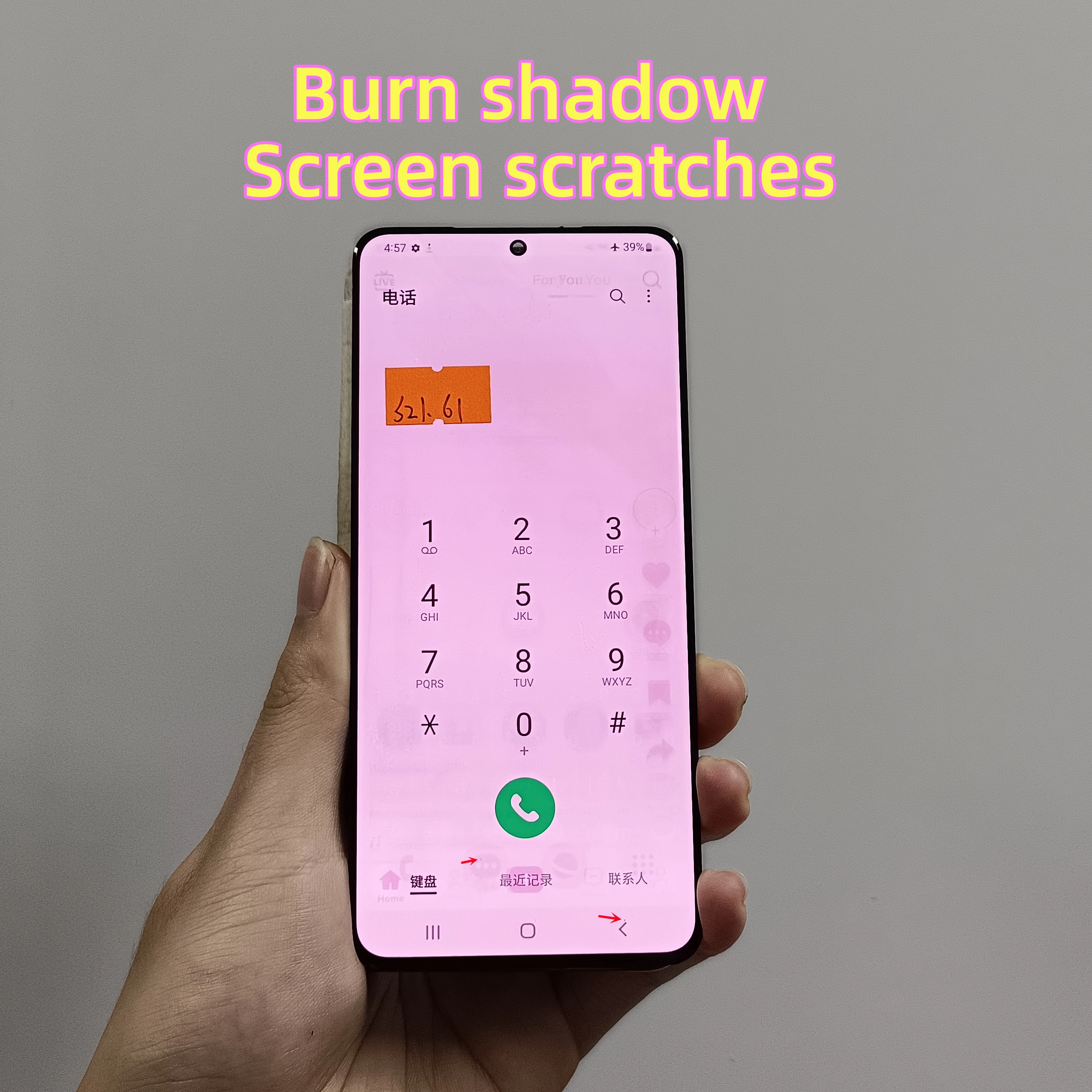6.2\'\'100% Test AMOLED LCD For Samsung Galaxy S21 G990 G991F G991U G991B/DS Lcd Display Touch Screen Repair Parts With Defects