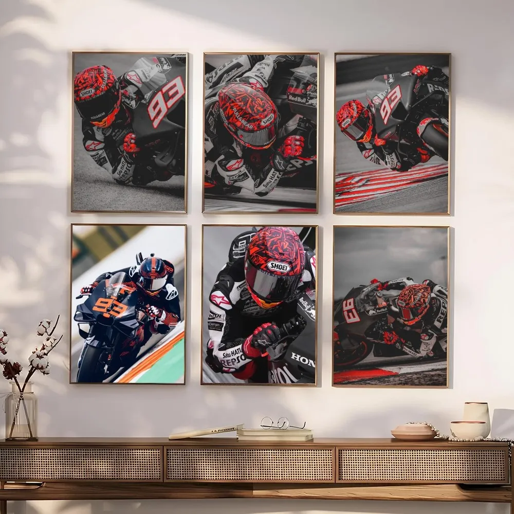 M-Marc Marquez Poster Paper Print Home Living Room Bedroom Entrance Bar Restaurant Cafe Art Painting Decoration