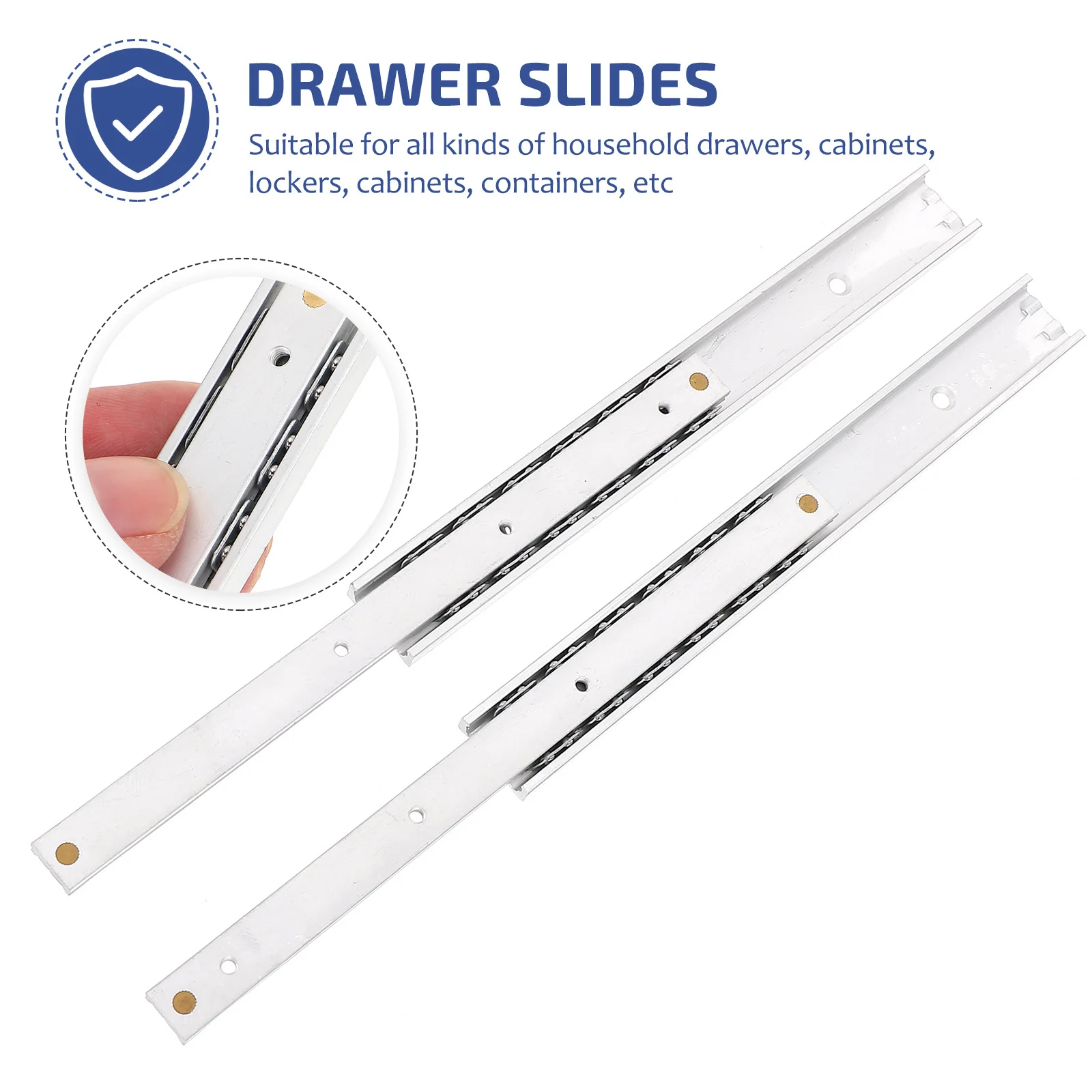 2 stuks zware miniatuur ladegeleider verlengde rails hoogwaardig materiaal duurzaam dragende meubelvoorziening