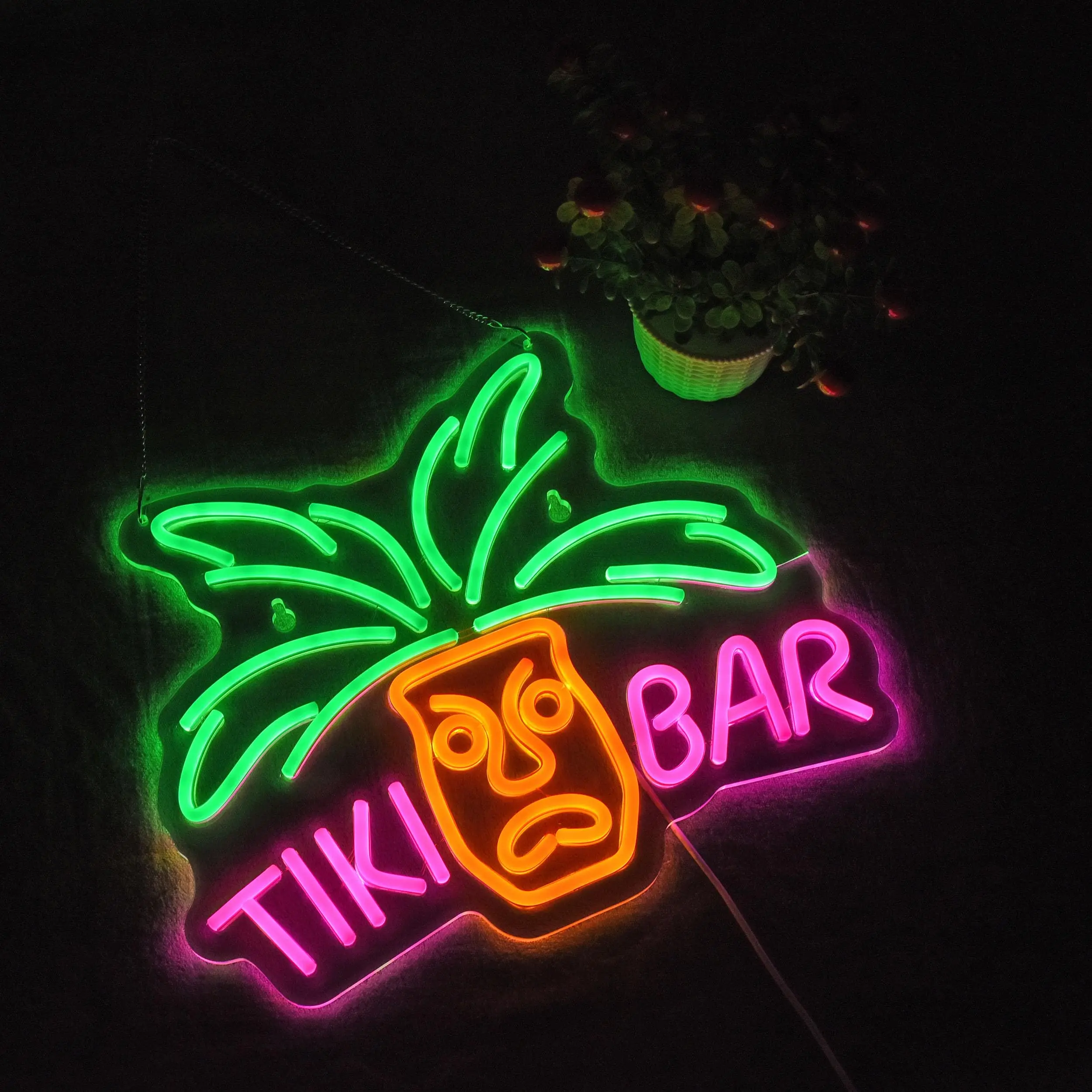 Tiki Bar Neon Light Sign Its 5 00 O'clock Some Where Neon Sign Bar Party LED Neon Light For Home Bar Beer For Club Pub Bistro