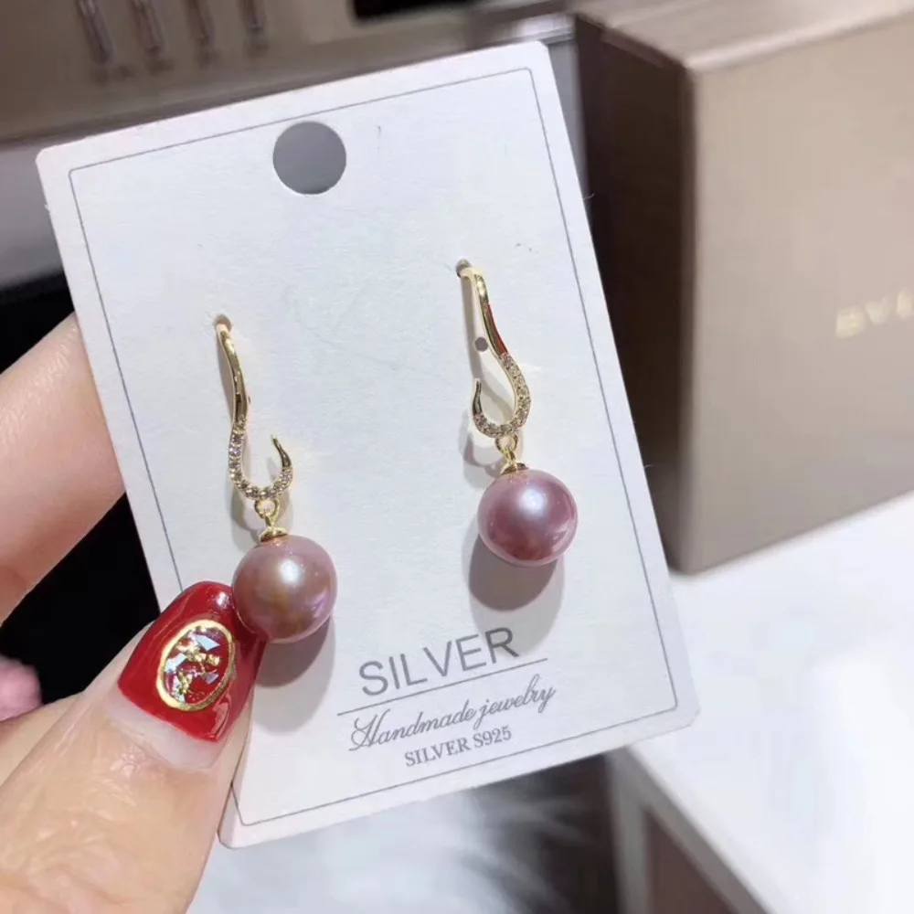 

6 шт., аксессуары из жемчуга «сделай сам», серьги-гвоздики из серебра 925 пробы, пустой держатель, золотая версия, жемчужный кулон, держатель для сережек, женский с 8-13 мм