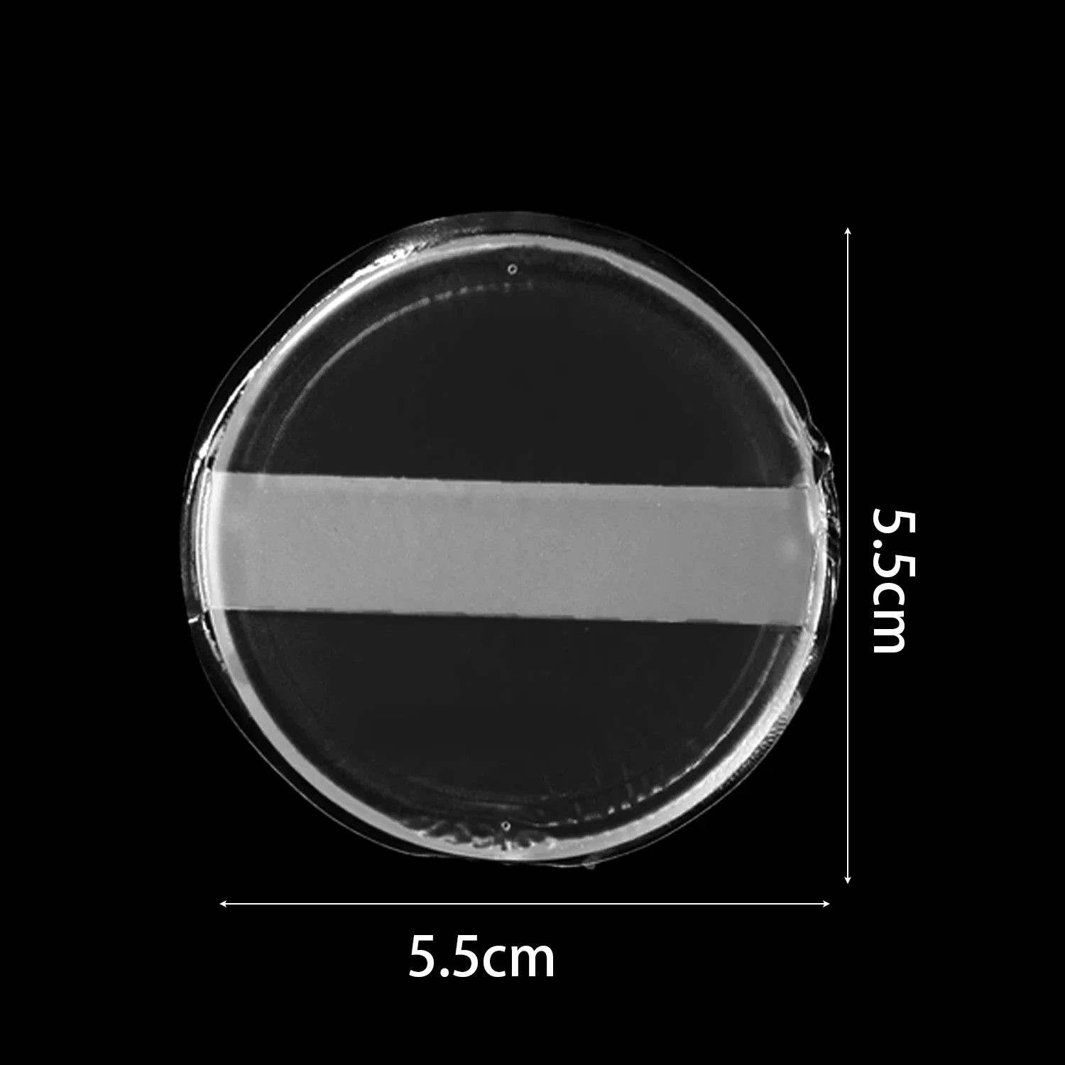 Éponge de maquillage antiadhésive en Silicone, bouffante de poudre, douce, transparente, facile à nettoyer, forme ronde en forme de larme pour une Application lisse, lavable