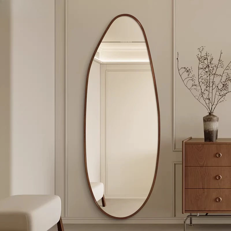 

Medieval style special-shaped full-body mirror household high-end sense irregular