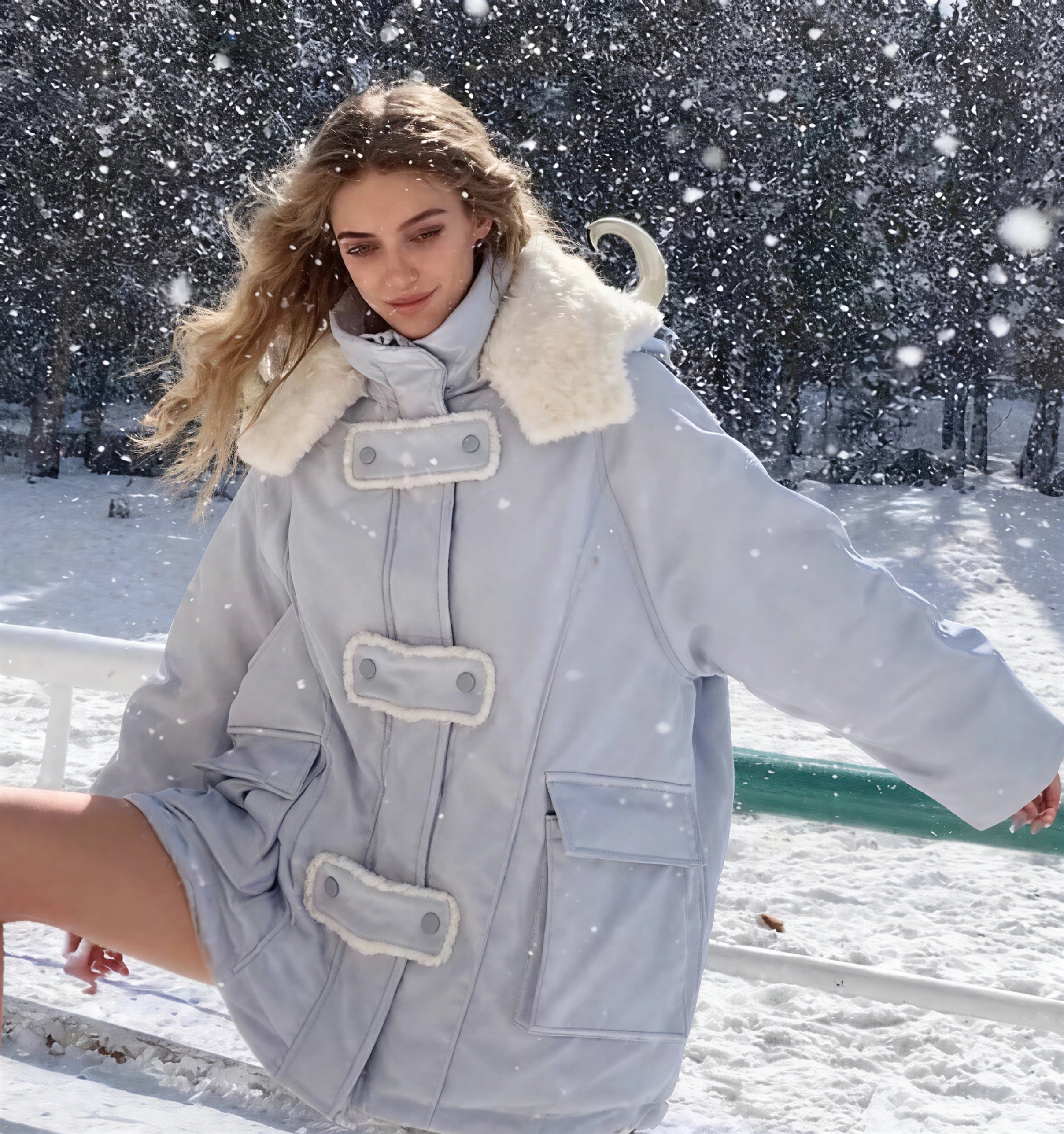 سترات نسائية بقلنسوة للخريف من الصوف المرقعة بأزرار ميدي وياقة واقفة للمدرسة الجامعية Preppy أنثوية فنية فريدة من نوعها OL