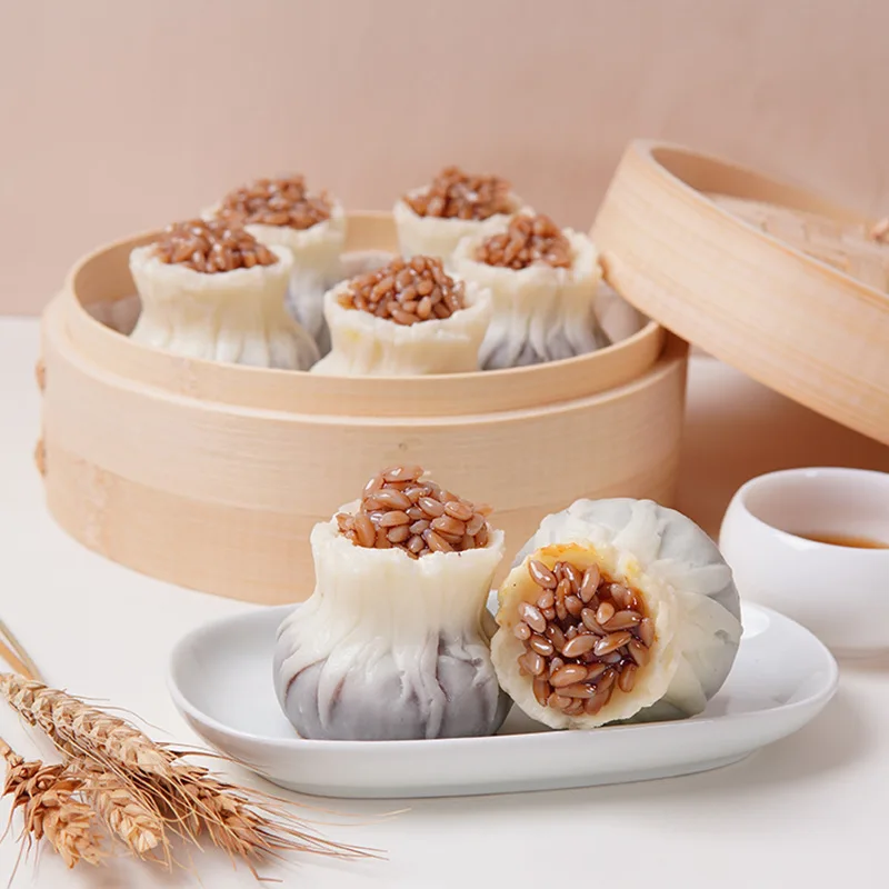 Simulation Shaomai PVC Artificial Steamed Pork Dumplingssteamed Model Fake Food Chinese Breakfast Snack Display Props Ornaments