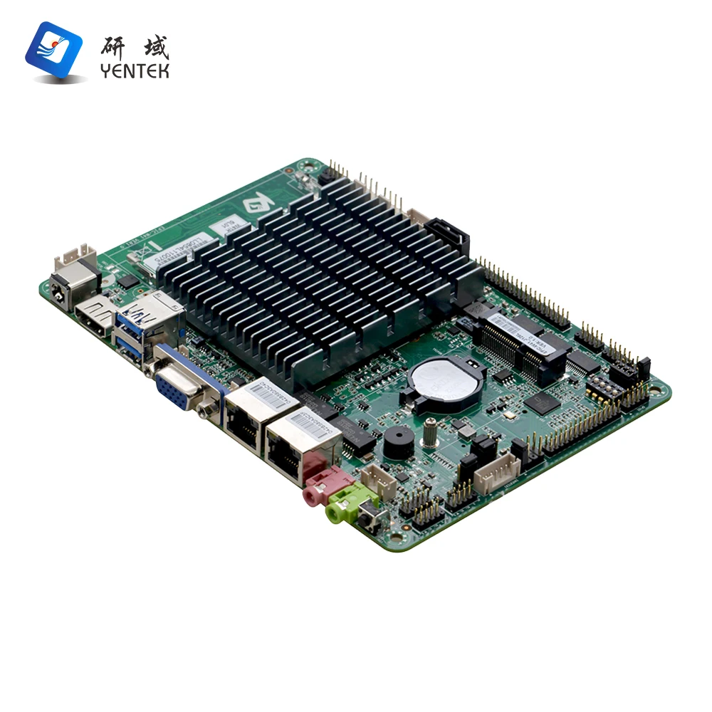 EPIC New 4 Inch Industrial Motherboard J4125 DDR4 SATA Single Channel HD/LVDS/VGA Dual Ethernet LAN 6 RS232 COM Fanless