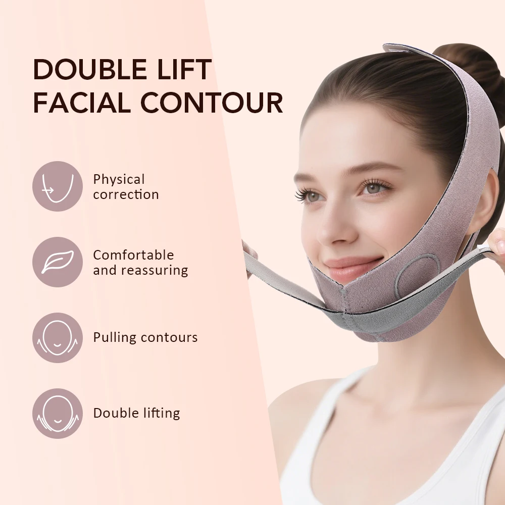 Bandage élastique amincissant pour le visage, ligne en V, façonnant le menton et les joues, ceinture Anti-rides, soins du visage, outils minces