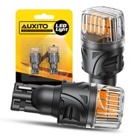 2Pcs AUXITO T15 LED Canbus Amber Yellow W16W T16 LED Light Bulb No Error White For Audi VW Golf MK5 Car Backup Reversing Lights