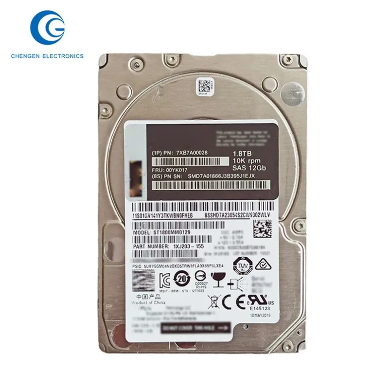 

2pcs7Xb7A0008 Thinksystem Sff 1.8Tb 10000Rpm 10K Sas 1G Hot Swap 51E Hdd Swappable Sas 1Gb/S Hard Drive