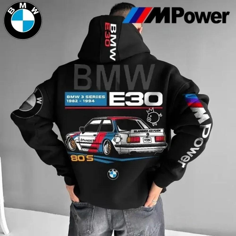 

BMW M Motorsport Printed Sweatshirt Hoodie Car Sport Fan BMW Driver Classic Cozy Style Hoodie Crewneck Choose From Many