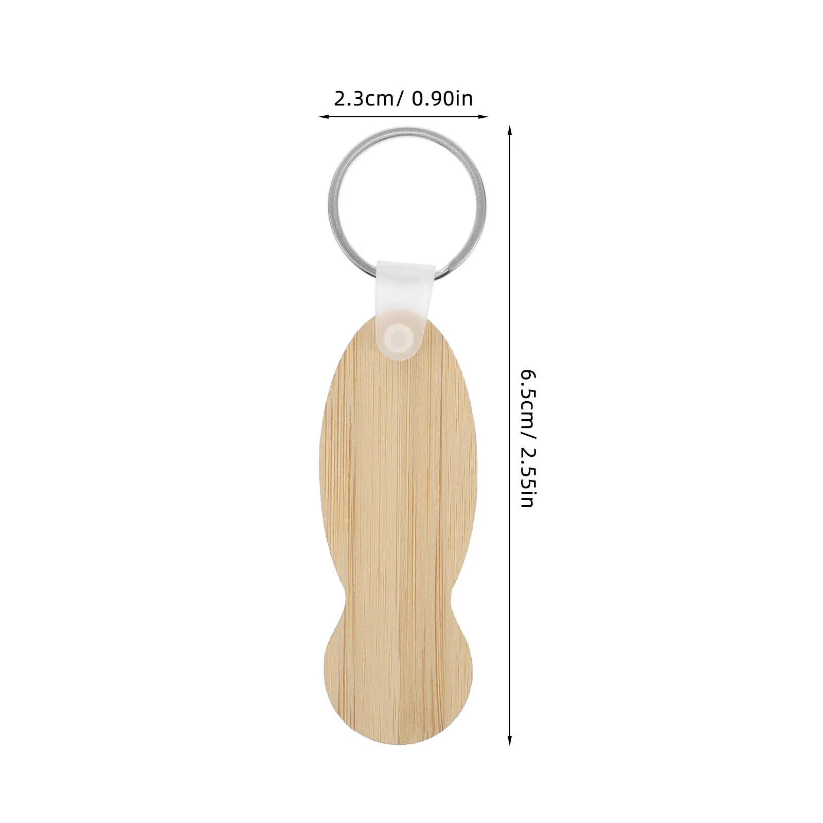 4Pcs Bamboo Shopping Cart Tokens Keychains Trolley Coin Holders Portable Supermarket Shopping Trolley Keyrings