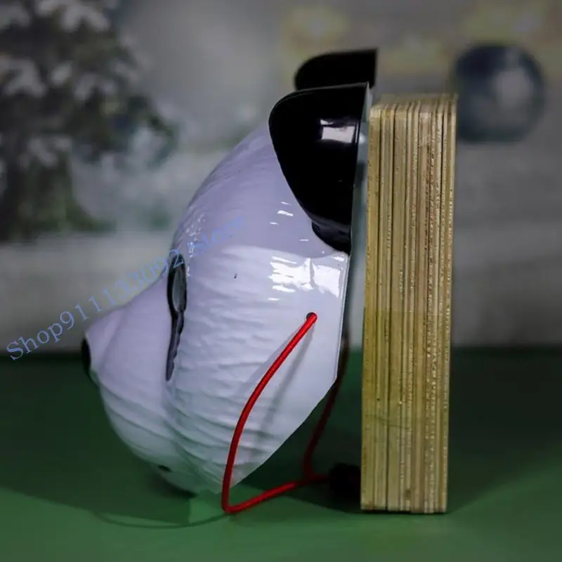 H9ED รายละเอียดหน้ากากปาร์ตี้สัตว์ พรีเมี่ยม PVC ฉลองเทศกาลอุปกรณ์เสริมสำหรับเด็กผู้ใหญ่