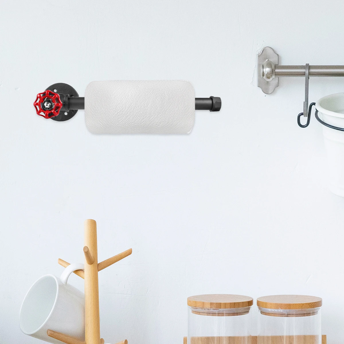 

Wall Mounted Tissue Holder Paper Towel Rack Iron Bathroom Accessories Toilet St Holder Premium Material Anti Rust Corrosion