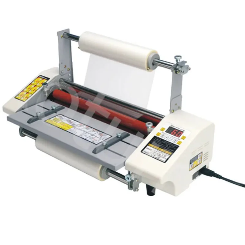 A3 + Papier Lamineermachine Vier Roller Koud Warm Laminator Rollende Machine Film Foto Lamineren Machine