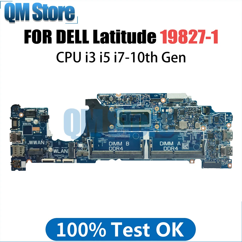 

Laptop Motherboard For Dell Latitude 5310 19842-1 CN-0KT2NC CN-0D2CKD CN-0T2K7X Notebook Mainboard I3 I5 I7 10th Gen CPU