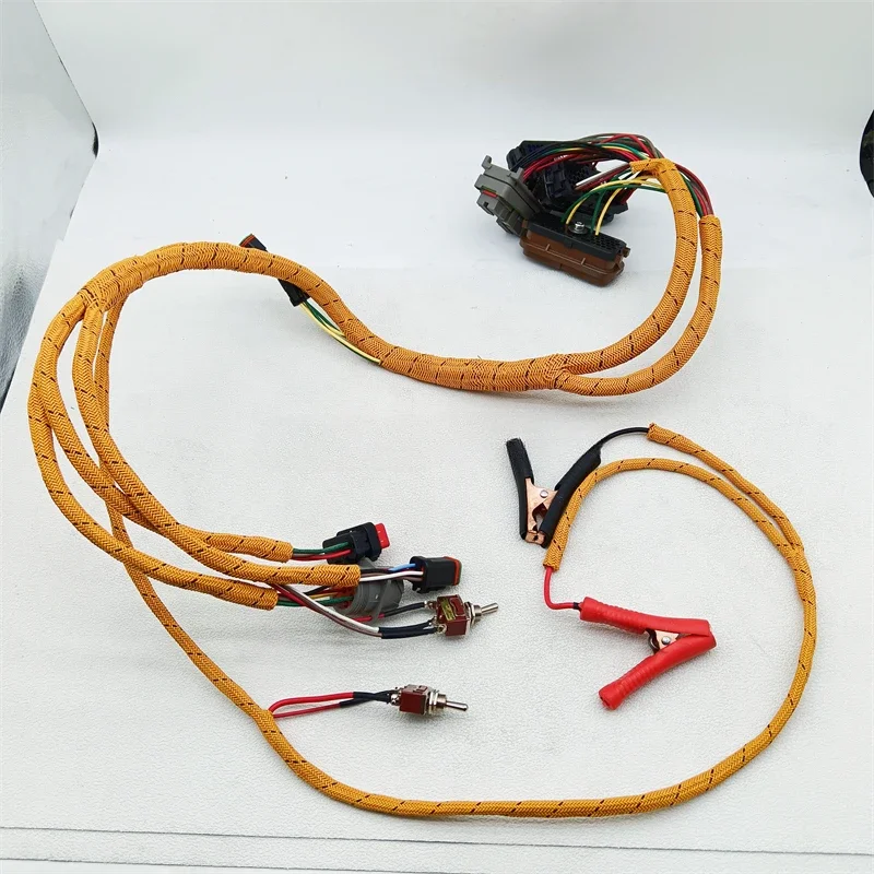 320D Excavator Diagnostic Cable Engine C6.4 Comprehensive Test Wiring Harness  For Caterpillar E320C E320D  injector harnessD