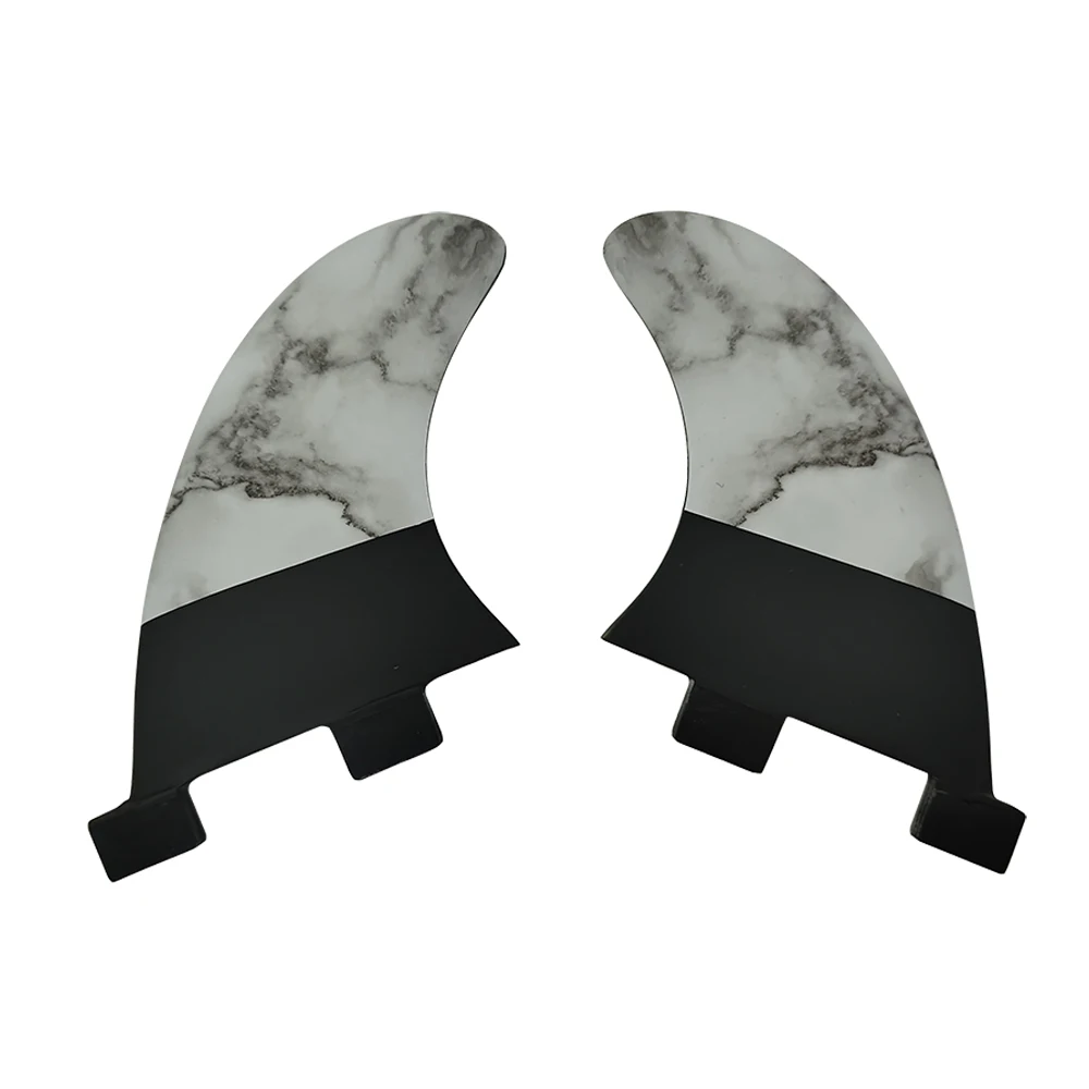 GL Twin Fins Surfboard Fins 2pcs/set Fiberglass Twins Quillas Double Tabs Surf Fins For Fish/Funboard/Twin Fin Board