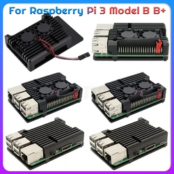 2021 Extreme Cooling Fan Heatsink Kit Aluminum Case Metal Shell Enclosure for Raspberry Pi 3 Model B B+ Accessories