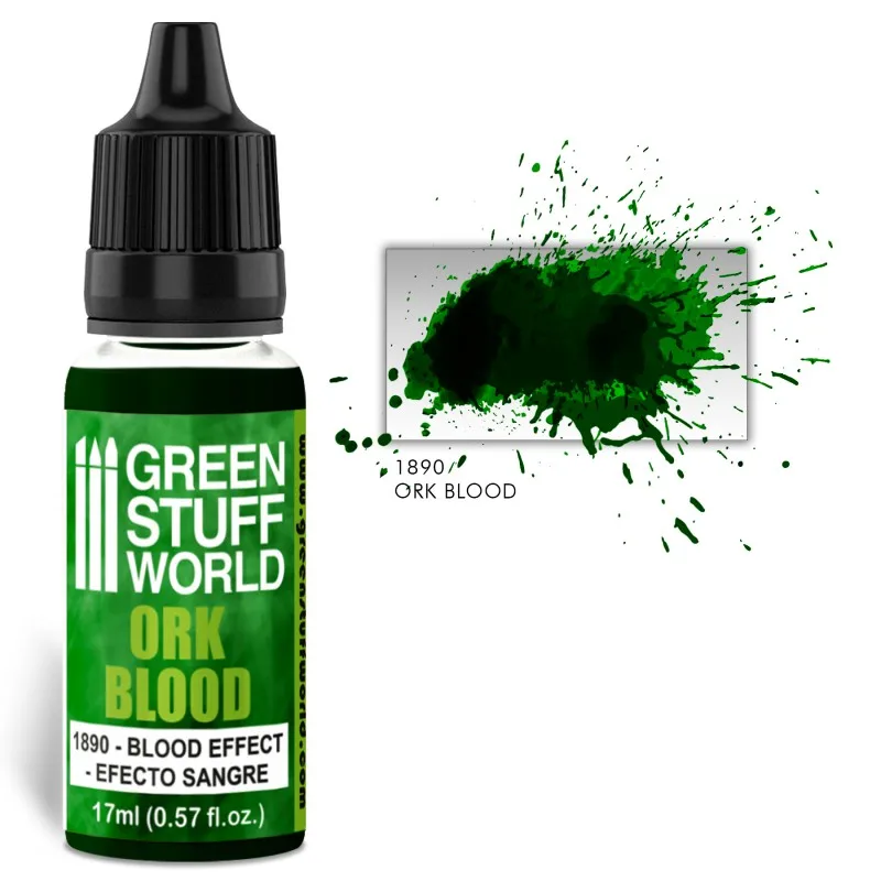 Bloedverf Pigment Coagulatie Orc Bloed Op Waterbasis Speciaal Effect Groen Spul Wereld Portret Model Kleuren Brushe Spuitpistolen