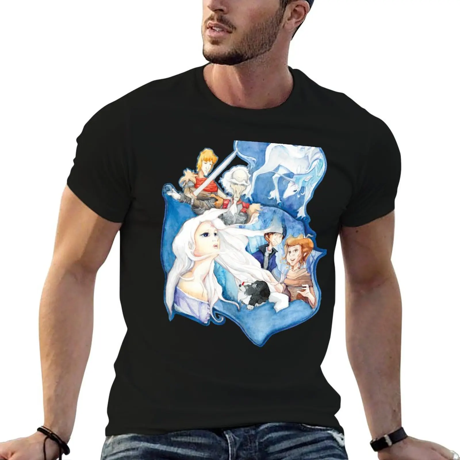 

Reflections plain man cotton black t for man for T-Shirt The shirts Last t-shirt Unicorn pack cotton package