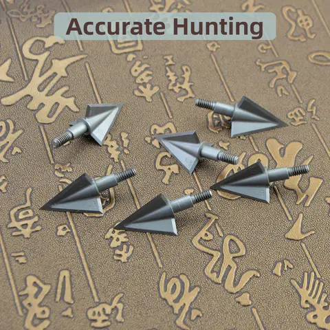 6/12pcs Broadhead Arrowhead 100 125 Grain Archery Stainless Steel 3 Blade Arrow Head for Bow Hunting Outdoor Sports Accessories