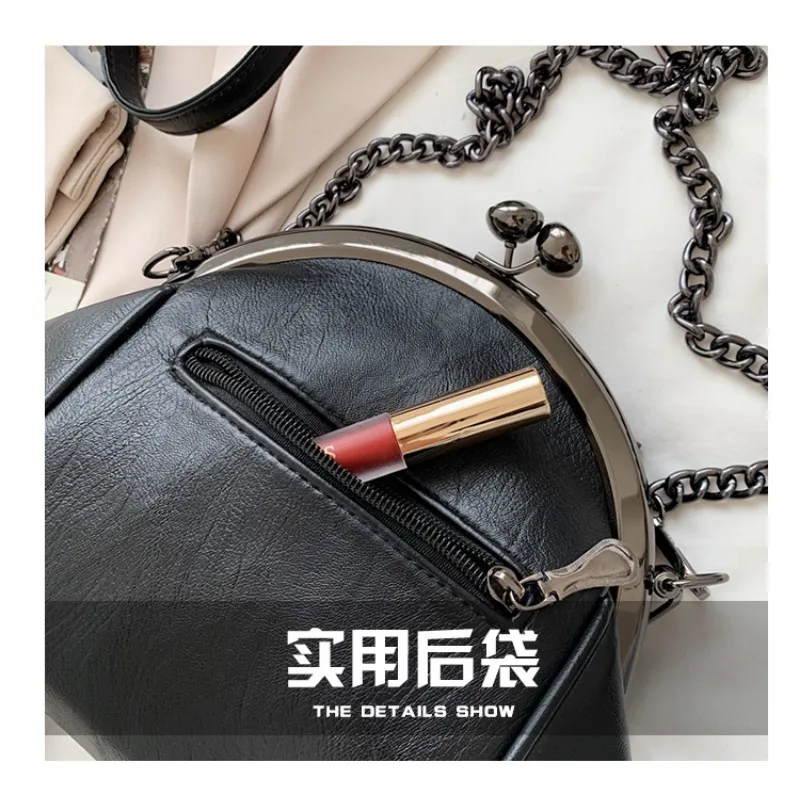 PU Shell Solid Thread Chains Shoulder Bags Fashion Versatile Crossbody Bag 2024 Hot Sale Bags for Women Bolsas De Hombro