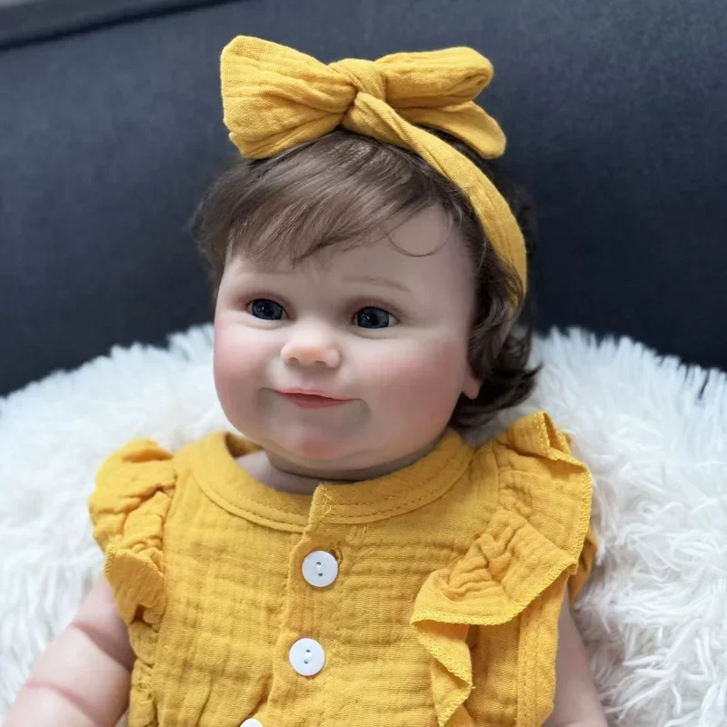 NPK 18''3D Huid Meerdere Lagen Schilderen met Zichtbare Aderen Hoge Hoeveelheid Full Body Reborn Maddie Handgemaakt Speelgoed voor Kerstcadeau