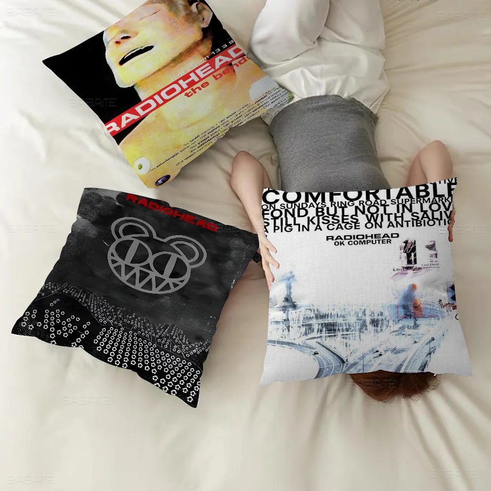 

Rock Band Radiohead 45*45cm Cushion Cover Pillow Cover Decor Pillowcase Home Pillowcase For Couch Pillow