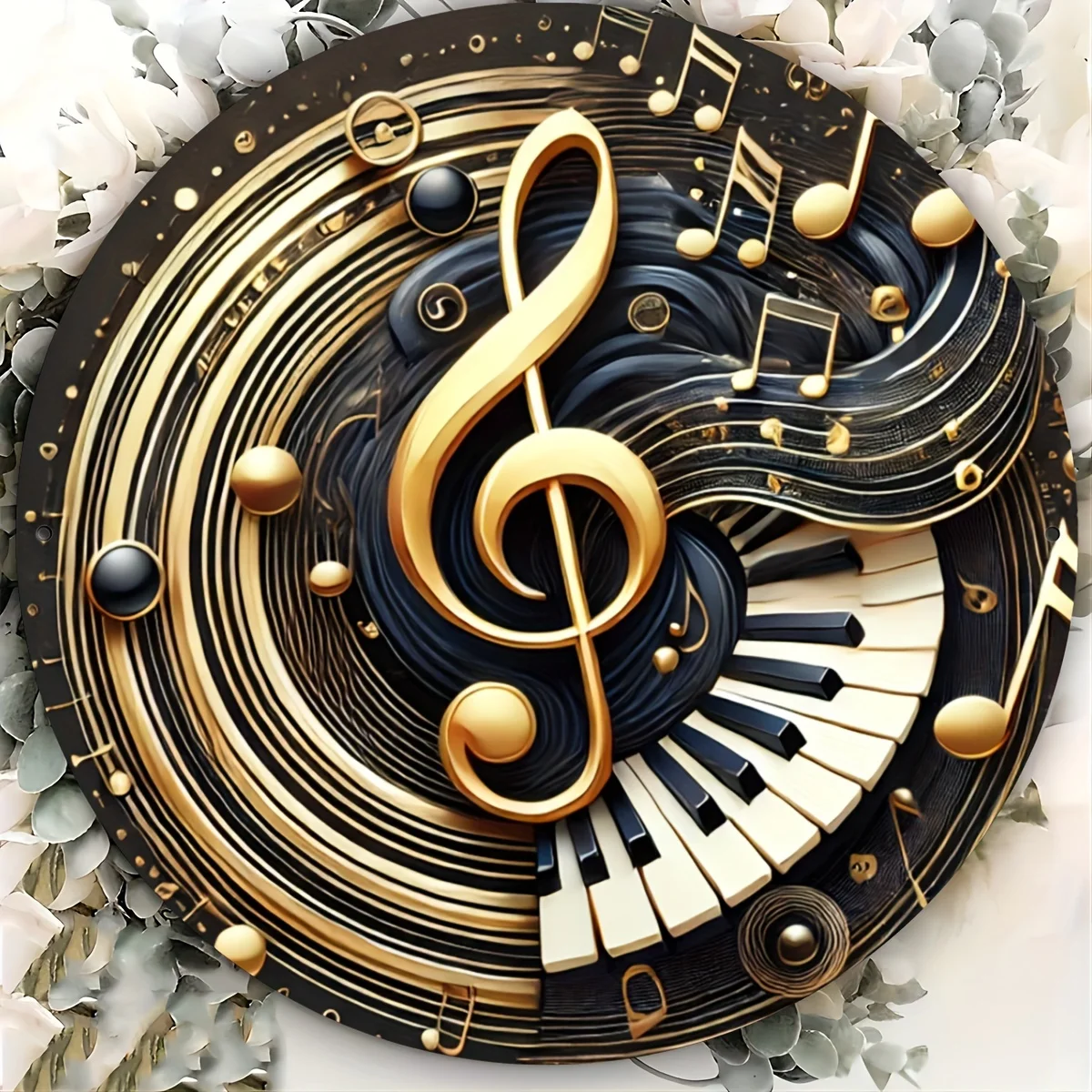 Audio Music Notes - Знак клавиши фортепиано, 2D-знак музыкальной ноты,