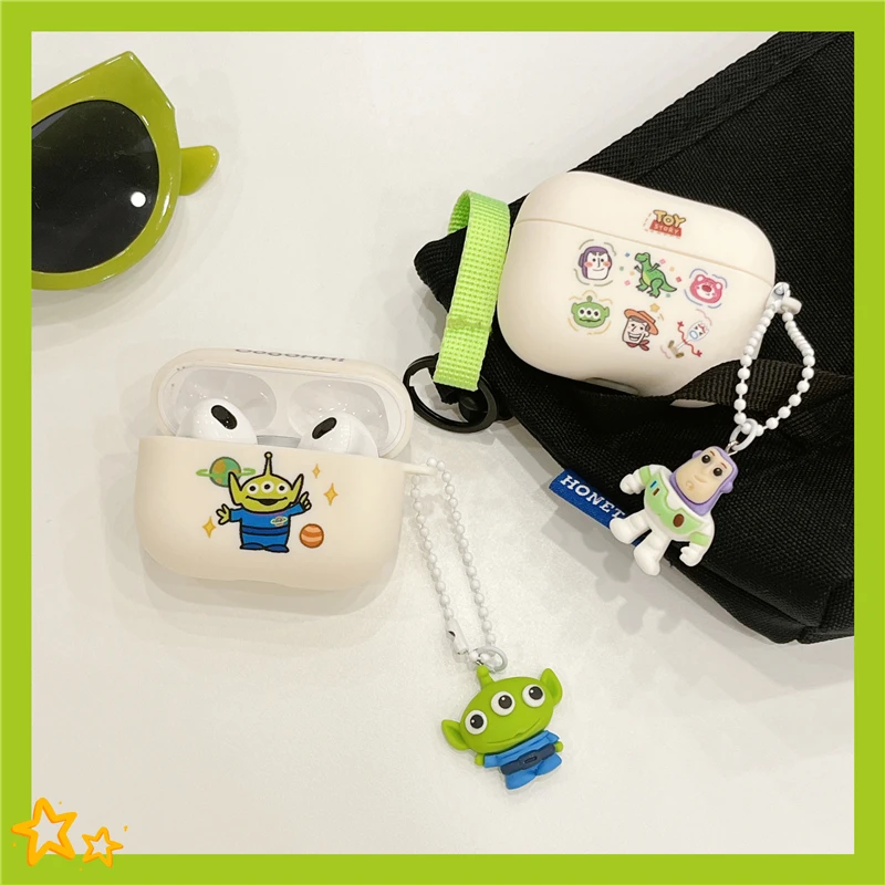 

New Alien Toy Story Disney SANRIO Minnie Mickey Kuromi Case FOR Airpods 1/2/3 Pro 2 Soft TPU Earphone Cover Case FOR Girls/Women